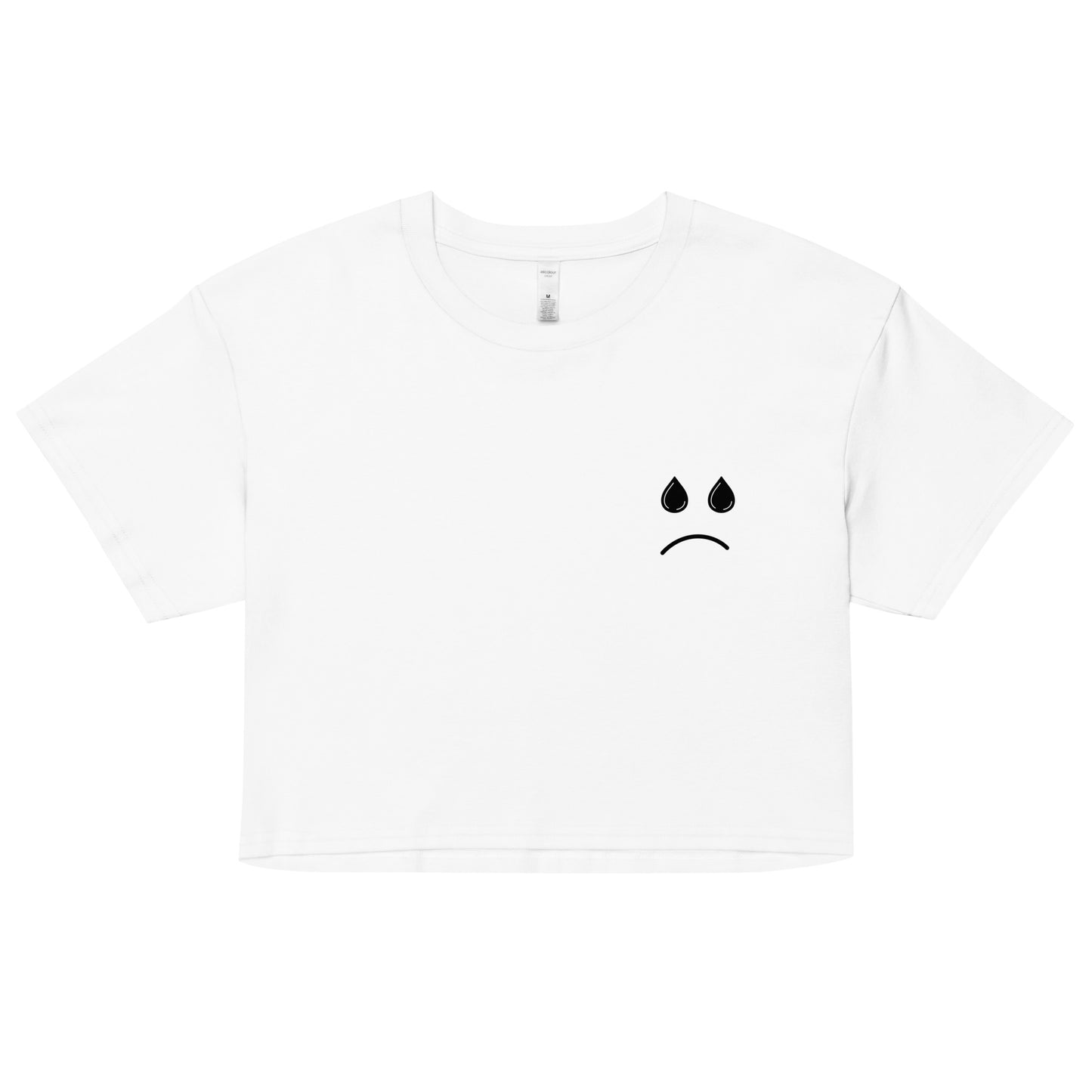 Nope Drop Frown crop top